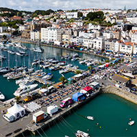Guernsey harbour scene