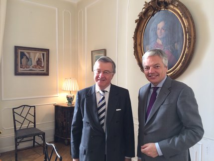 Senator Bailhache and His Excellency Mr Didier Reynders