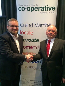 Phil Regan, Creative Director at TPA and Jim Plumley, Chief Commercial Officer at The Channel Islands Co-operative Society