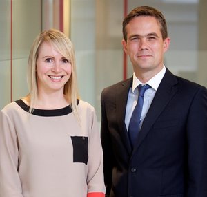 Zena Whiteley and Kris Moors Barclays